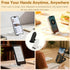 Attkryy 6-Pack Portable Phone & Tablet Stand(Black&White), Foldable Multi-Angle Desk Holders, Adjustable Universal