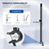 NEEWER Overhead Camera Mount Arm with Phone Clip, 22"/56cm 180°&360° Flexible Holding Arm for Desk Stand, Fits