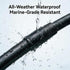 STUDIOFINIX 1.3M Marine Radio Antenna, Waterproof Dipole Hideaway FM Antenna No Drilling Easy Install for Car Boat ATV
