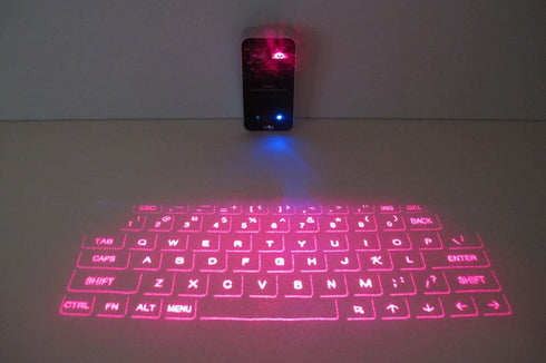 MOJO Bluetooth Wireless Laser Projection Keyboard - Portable Full-Size Keypad