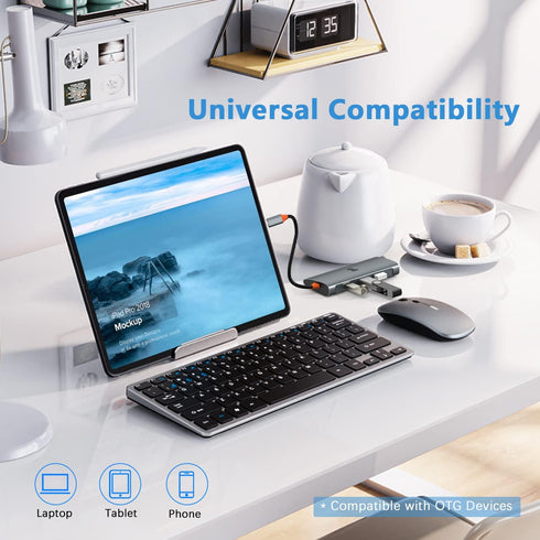 Tiergrade USB C Hub, USB C Adapter to 3 USB 3.1 and 1Gbps Ethernet for MacBook Pro/Air, Dell, Chromebook