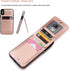 KIHUWEY Compatible with iPhone Xs Max Case Wallet, Premium Leather Magnetic Clasp Protective Cover, Rose Gold