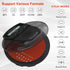 Rechargeable CD Player Portable with Bluetooth - Compact Anti-Skip Walkman CD Player with Earphone and LCD Display