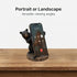 5" The Bridge Collection Black Bear Cellphone Stand - Black Bear Decor for Cabin, Mountain, Camping Decor for Home