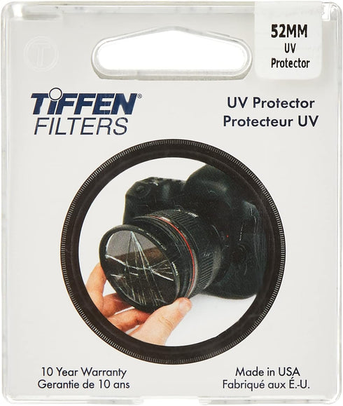 Tiffen 52UVP 52mm UV Protection Filter,black, 2.04"L x 2.04"W