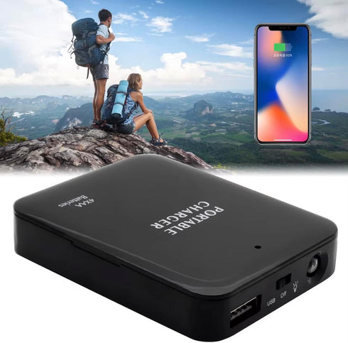 VOLT+ 300 2 Portable AA Battery Travel Charger Compatible with Honor Pro PowerBank Emergency with LED Safety Light!