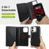 Varikke 11 11 6.1", for iPhone Wallet Case Detachable with Card Holder for Women Girls, Fashion Glitter PU Leather