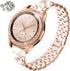 Luxury Rhinestone Diamond Steel Metal Strap with Bezel Ring Case Cover Replacement Bracelet, Compatible with Samsung