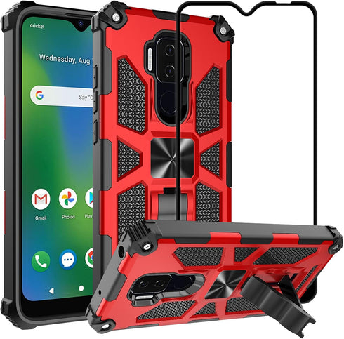 Ailiber for Cricket Influence Phone Case, AT&T Maestro Plus (V350U) Case with Screen Protector, Shockproof Bumper Cover