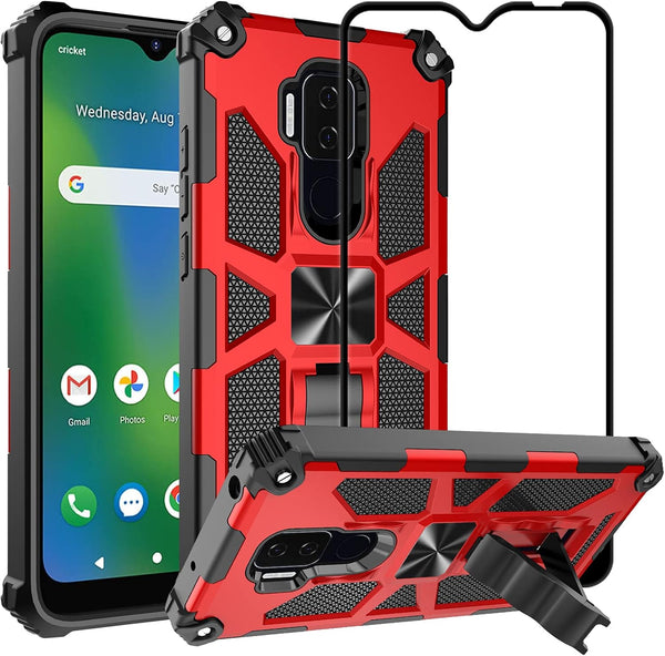 Ailiber for Cricket Influence Phone Case, AT&T Maestro Plus (V350U) Case with Screen Protector, Shockproof Bumper Cover