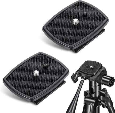 Alrhso 2 Pack Camera Quick Release Plate 63x48mm Universal Tripod Quick Release Plate