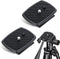 Alrhso 2 Pack Camera Quick Release Plate 63x48mm Universal Tripod Quick Release Plate
