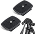 Alrhso 2 Pack Camera Quick Release Plate 63x48mm Universal Tripod Quick Release Plate