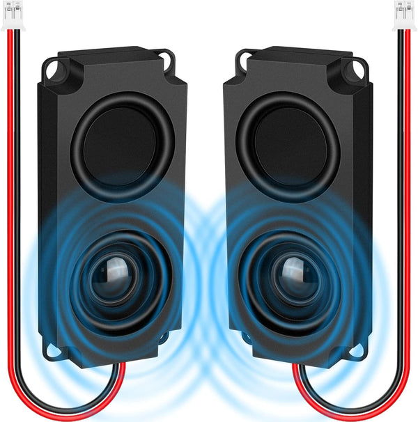 MakerHawk 2pcs Arduino Speaker, 5 Watt 8 Ohm Double Cavity Mini Speaker for Advertising Machine