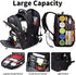SHRRADOO 50L Backpack Backpack 17 Inch Extra Large Travel Laptop with combination lock, College High School Airline