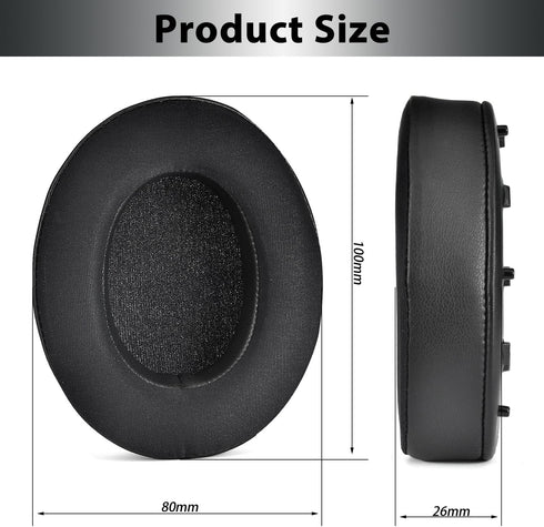 Adhiper Earpads for Sony WH-1000XM4 Headphones, Soft Cooling Gel, Noise Isolation Memory Foam, Black.