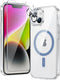 FNTCASE Clear Phone Case for iPhone 14: iPhone 13 Magnetic Military Grade Drop Protection Anti Yellowing Rugged