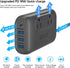 SOKOO International Power Adapter 220V to 110V Converter, 3 USB A & 1 USB C, Step Down Power Adapter Combo for Hair