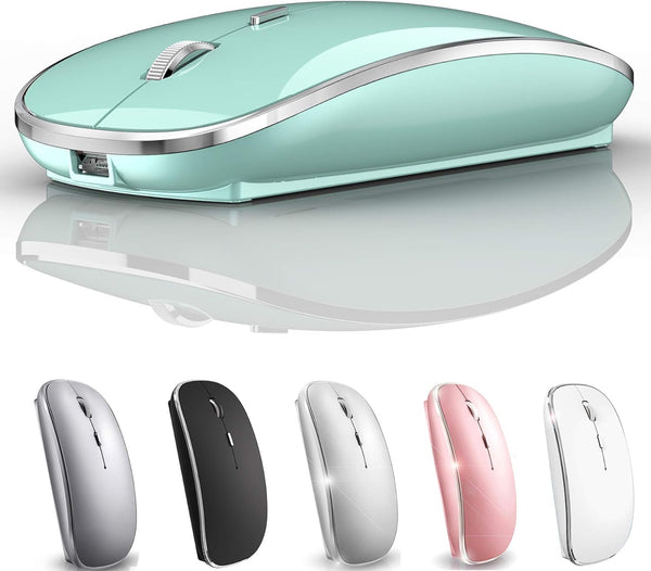 Rechargeable Bluetooth Mouse Wireless for iPad Pro, iPad Air, Mac, MacBook Pro, MacBook Air, Laptop, Chromebook,