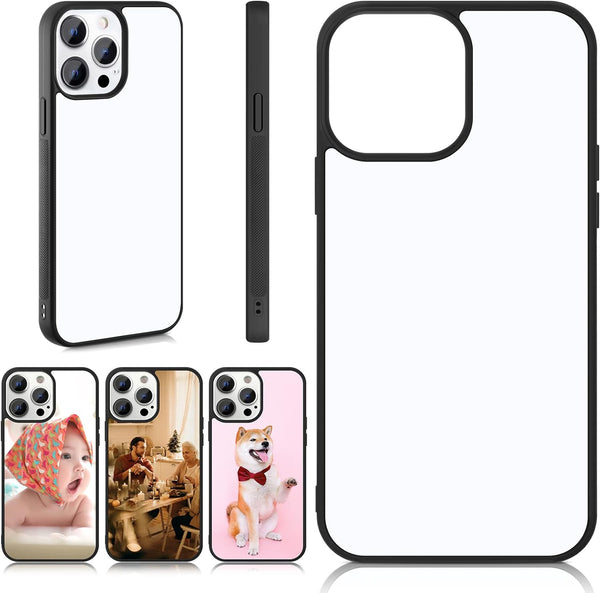 Flutesan 6 Pieces Sublimation Blank Phone Case Covers for DIY Customized Heat Transfer, Compatible with iPhone 13 Pro