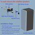 Satellite Speaker Mount, Compatible with Vizio, Sony, Klipsch, Panasonic, Samsung, Fits Up to 9lbs