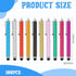 Exclaith 100 Devices,8 Pieces Stylus Pen for Touchscreen Universal Capacitive Touch Screen Pens Mesh Fiber Tip Stylus