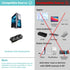 4K 6Ft, 1.2 1.4 4K@30Hz, 2K@60Hz, UANTIN DisplayPort to HDMI Cable Uni-Directional Only, DP (Source) to HDMI (Display)