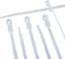 THE CIMPLE CO 7 inch White Nylon Zip Ties (Wire, Cable Ties) - Strong, Indoor and Outdoor Rated, 100 Pack
