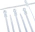 THE CIMPLE CO 7 inch White Nylon Zip Ties (Wire, Cable Ties) - Strong, Indoor and Outdoor Rated, 100 Pack