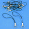 BlastCase Silver Tone Black Cell Phone Charm Split Ring Strap, 10