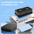 PANO-MOUNTS 40mmx2 Mini USB Radiator Fan Silent and Efficient 4010 Fan with Included 10mm Aluminum Heat Sink and Thermal Pad for Graphics Cards Router HDD 3D Printer