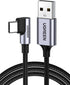 UGREEN 6.6FT Right Angle USB C Cable, USB A to USB C, 90 Degree Type C for iPhone 15, Galaxy S24, iPad Mini 6, Pixel 8.