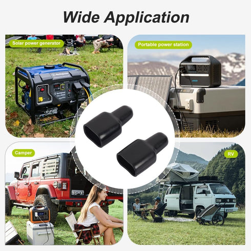 Rubber Covers for Flame Retardant Rubber Boots, 2-Position Power Connector Sleeves for Anderson Powerpole Connector