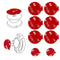 3M Sticky Adhesive Replacement Parts for PopSocket Base, 6pcs 1.38 Circle Double Sided Tape & 2pcs VHB Sticker Pads
