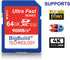 BigBuild Technology 64GB X-M5, X-S20, X-T50 SDXC Memory Card for Fujifilm Cameras