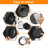 AngleKai 6.5" Foam Speaker Enhancer, 4Pcs Self Adhesive Fast Rings for Car Door Speaker