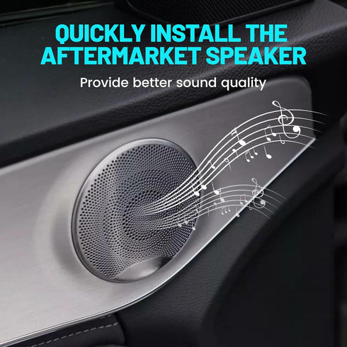 6.5 Inch Front Door Speaker Adapter Spacer Ring for Hyundai Sonata 2011-2017, Santa Fe 2014-2015, KIA 2001-2012