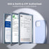 ORNARTO iPhone 15 Pro Case 6.1" - Baby Blue, Shockproof Liquid Silicone, 3 Layers, Soft Gel Rubber, Anti-Scratch Lining.