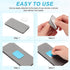 PATIKIL 38mmx50mm 10pcs Metal Plate for Phone Magnet, Rectangular Adhesive Metal Plate Replacement Stickers