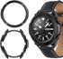 Case for Samsung Galaxy Watch 4 Classic 42mm 46mm, Protective Cover with Rotatable Bezel Ring (Black)