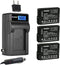 Kastar 3-Pack DMW-BLD10 Battery and LCD AC Charger for Panasonic DMW-BLD10E, DMC-GX1, DMC-G3, DMC-GF2 Cameras
