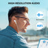 Wired Earbuds Noise Canceling for Chromebook PC School, 3.5mm Headphones Ear Buds Wired with Mic Magnet Stereo Plug in Earphones Cord for Galaxy A25 A15 A12 A03s S10 Moto Switch Laptop Computer, White