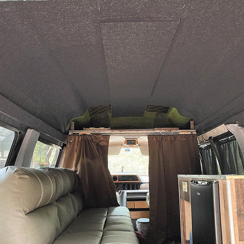 Speaker Box Carpet Fabric Black for Car Trunk Subwoofer Interior Cover Roll - 47 X 65 in