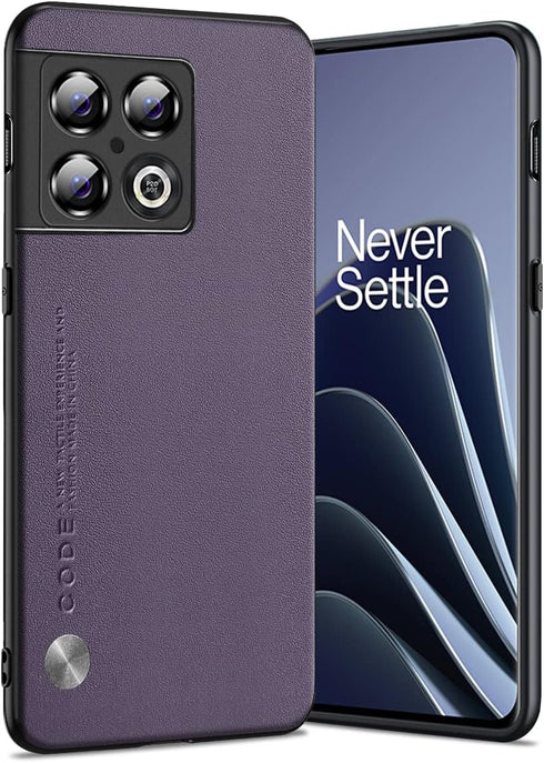 OnePlus 10 Pro Case 5G, Soft TPU Artificial Leather Back, Ultra-Light Cover with Anti-Fingerprint-Scratch Camera