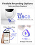 Hugolog 3K 5MP Indoor Security Camera with Auto-Focus, Ideal for Baby Monitor/Pet Camera, Starlight Night Vision, AI