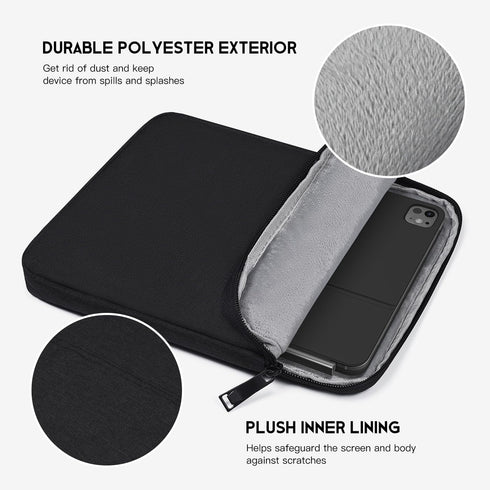 10 inch Tablet Sleeve Case for 11-in iPad Pro M4, iPad Air M2, 10.9 inch iPad, Fits Magic Keyboard