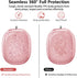 Clear Pink Glitter Case for AirPods Max, Shockproof Anti-Scratch Soft TPU Protective Cover, No-Yellowing Accessories