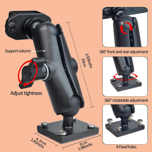 HYS Heavy Duty Drill Base Handheld Radio with Belt Clip Mount, Secure Grip, Versatile Compatibility, Easy Installation