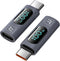 USB C Adapter, 2Pack 100W USB C Female to USB C Male Extension Adapter for iPad Pro iPhone 15 Pro Max MacBook Pro
