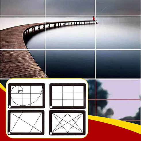 Hjdlhx 4 Pieces View with Chain Sturdy Waterproof Compact Landscape View for Painting Viewer, Acrylic